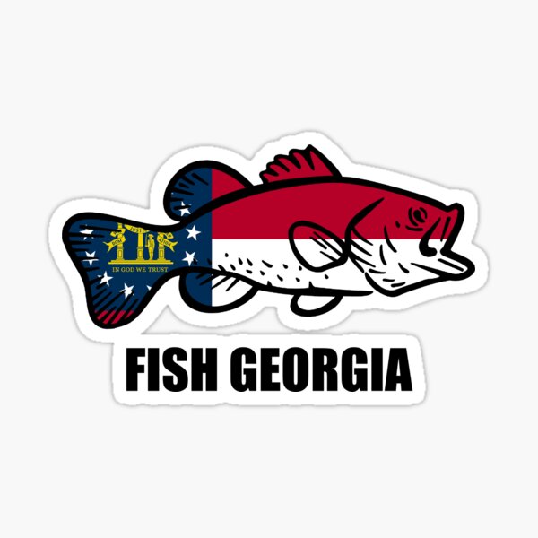 Georgia Bass Fishing Decal Sticker