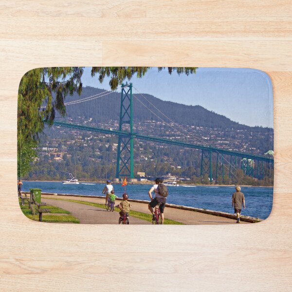 Item preview, Lions Gate Bridge view from Seawall Path, Stanley Park, Vancouver designed and sold by Yannik Hay.