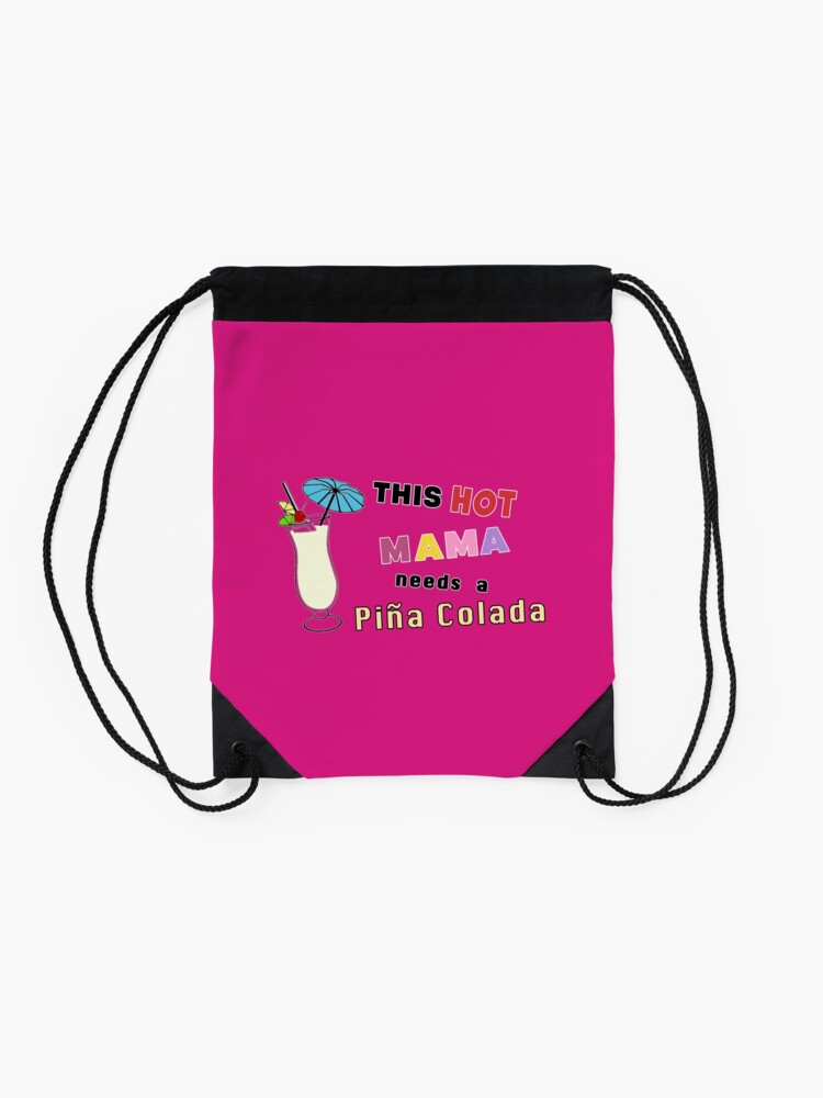 Alternate view of Pina Colada Liquor Refreshment Coconut Mixologist. Drawstring Bag