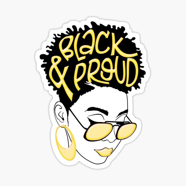 Aperçu de l'œuvre Les cheveux afro-américains de la fierté afro-américaine noire célèbrent la fierté créée et vendue par CreatedByHeidi.