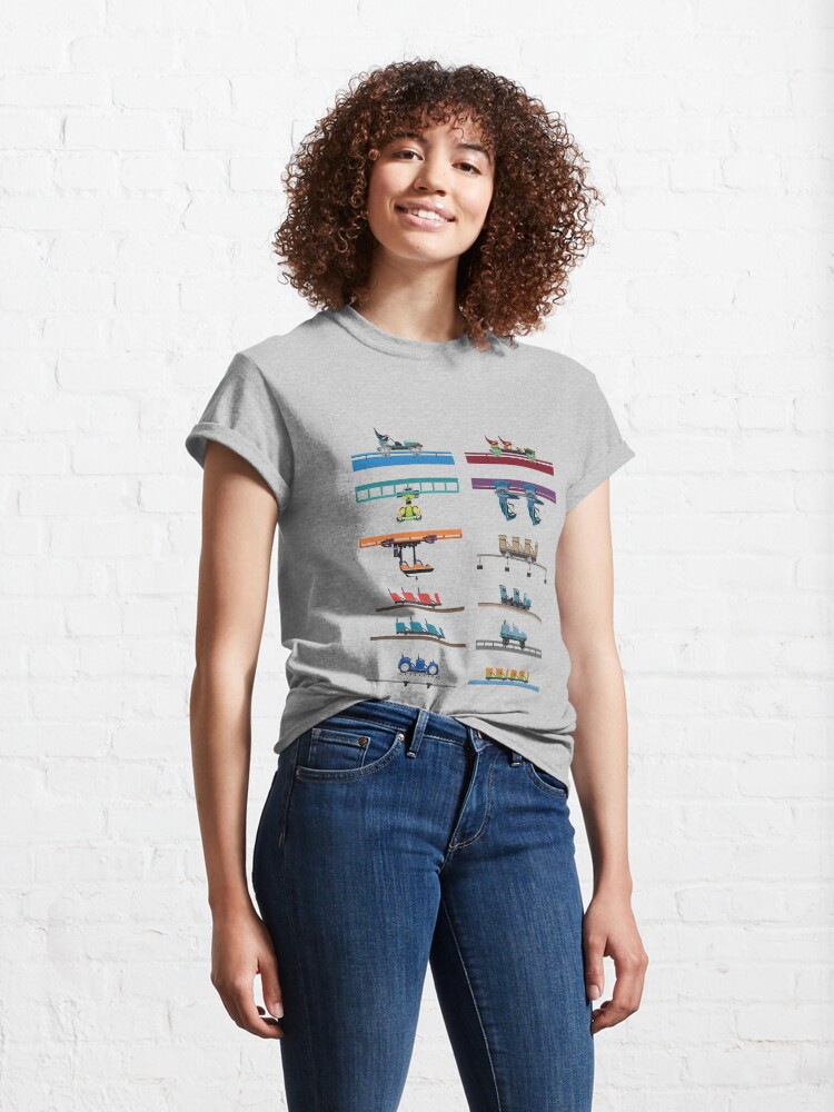 Alternate view of Kings Island Coaster Cars Design Classic T-Shirt