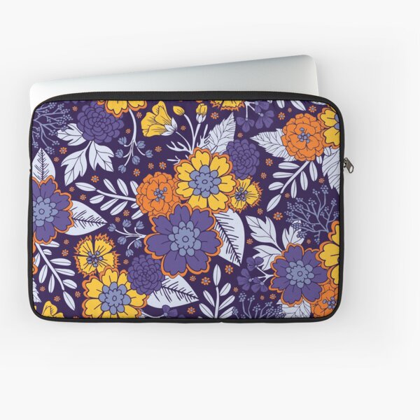 Item preview, Purple, Yellow & Orange Flowers/Floral Pattern designed and sold by somecallmebeth.