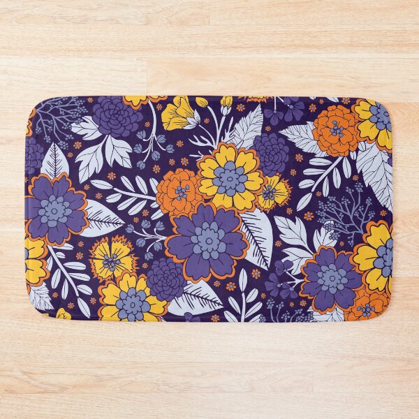 Item preview, Purple, Yellow & Orange Flowers/Floral Pattern designed and sold by somecallmebeth.