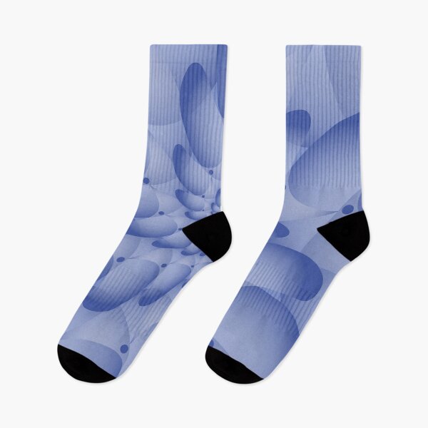 Item preview, Denim Blue Swoosh Spiral Print designed and sold by Elsy's Art.