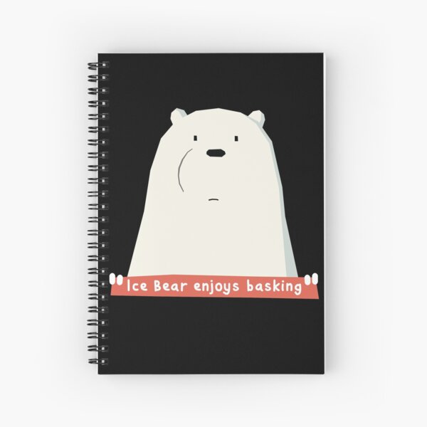 We Bare Bears™ | Cita de Polar: “Ice Bear enjoys basking”. Cuaderno de espiral
