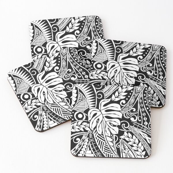 Item preview, Vintage Polynesian Black Tribal Print designed and sold by sunnthreads.