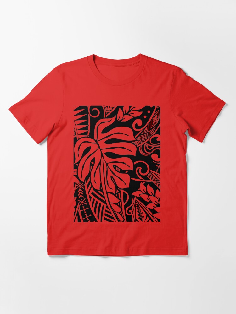 Polynesian Design T-shirts Black - ShopperBoard