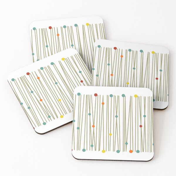 Item preview, Mid-Century Style lines and dots, multicoloured designed and sold by MHen.