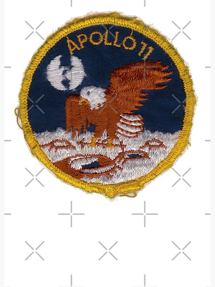 Disover Apollo 11 Insignia Fake Embroidery - NASA Premium Matte Vertical Poster