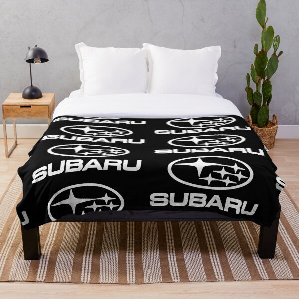 WHITE LOGO Throw Blanket