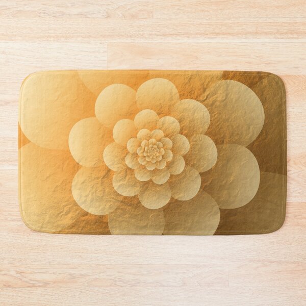 Item preview, Gold Geometric Circle Spiral Flower designed and sold by Elsy's Art.