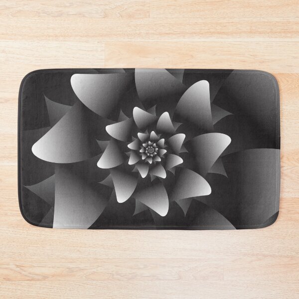Item preview, Black and White Spiral Flower designed and sold by Elsy's Art.