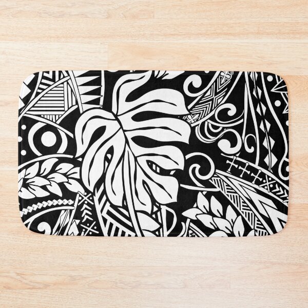 Item preview, Vintage Polynesian Black Tribal Print designed and sold by sunnthreads.