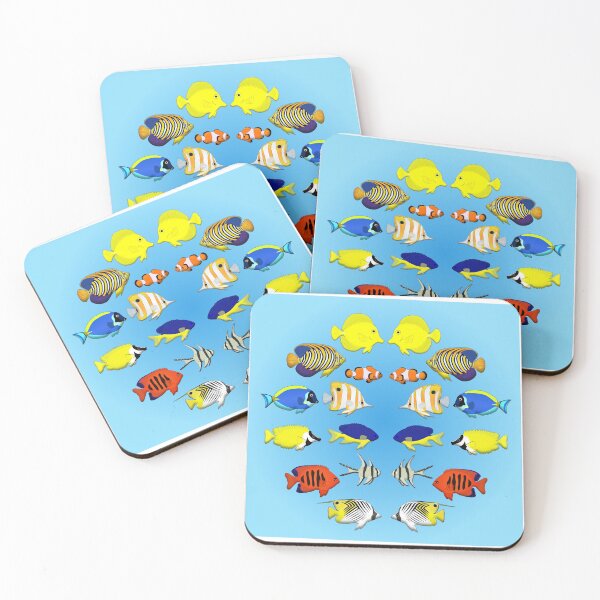 Item preview, reef fish clock designed and sold by schnuppadoo.