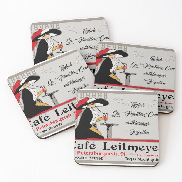 Item preview, Café Leitmeyer, German retro style coffee shop advertising designed and sold by aapshop.