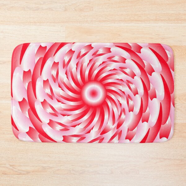 Item preview, Rose Pink Geometric Abstract Spiral Flower 3 designed and sold by Elsy's Art.