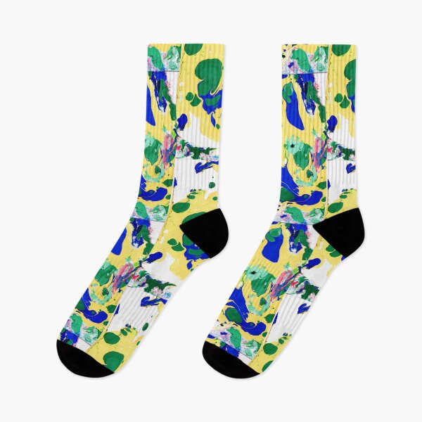 Item preview, Marbling Yellow and Blue designed and sold by Nicola Boden.