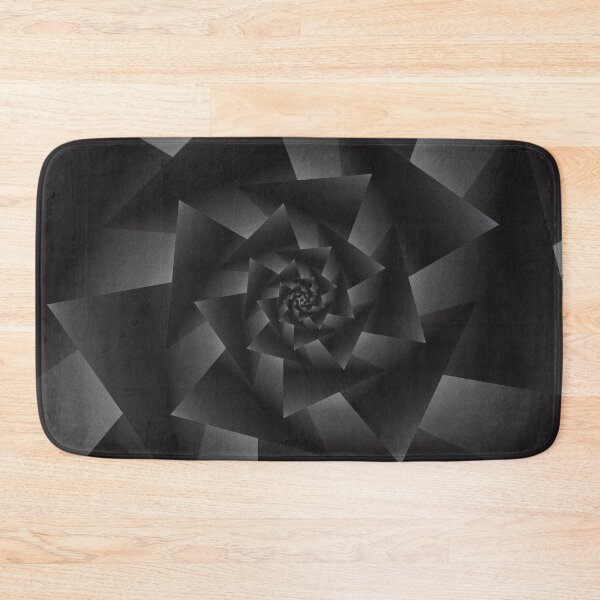 Item preview, Black Geometric Triangle Spiral Flower designed and sold by Elsy's Art.