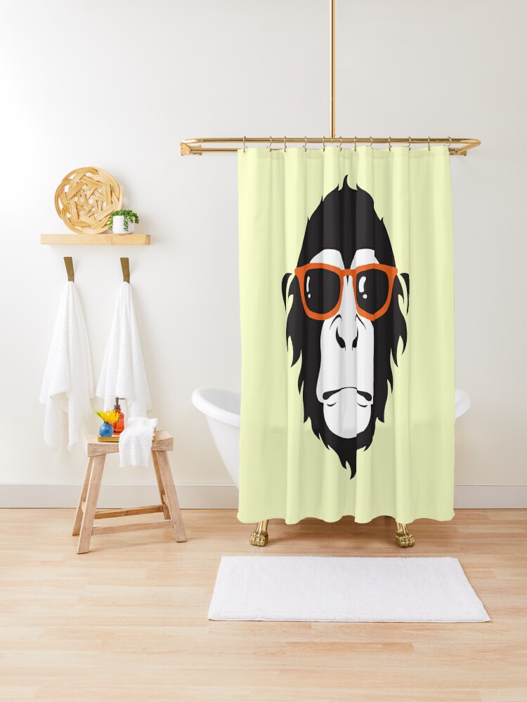 monkey shower curtain