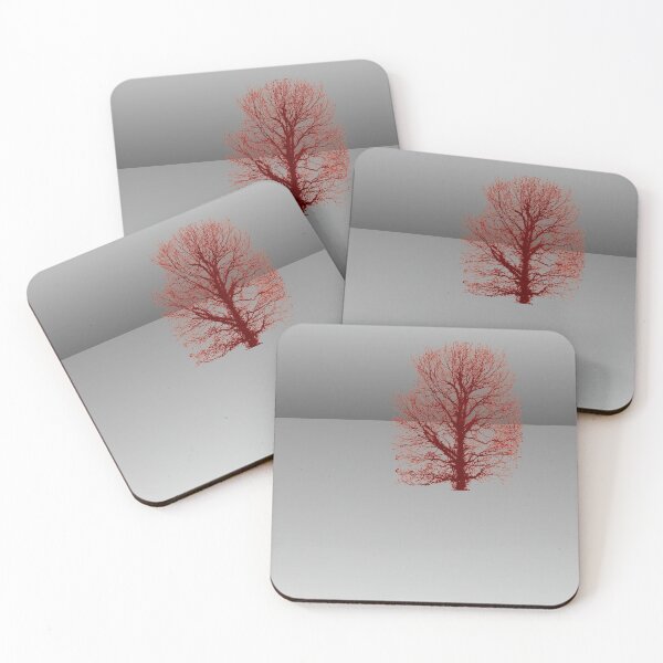 Item preview, Red tree in grey landscape designed and sold by Robert Elfferich.