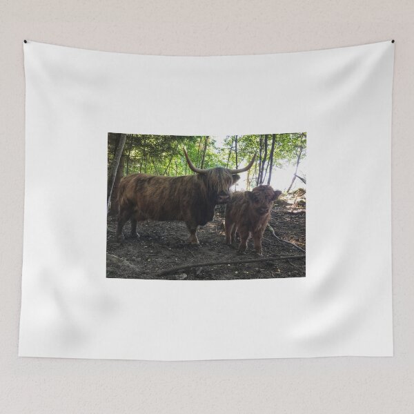 Item preview, Scottish Highland Cattle Cow and Calf 1803 designed and sold by SaarelaHighland.