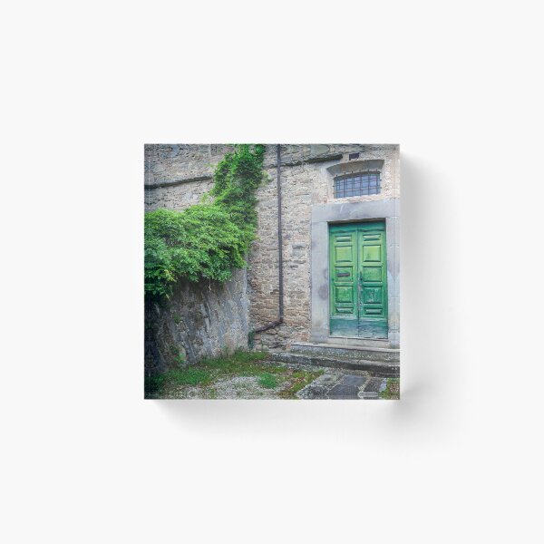 Item preview, Green door in Cortona Tuscany designed and sold by SpikeFlutie.