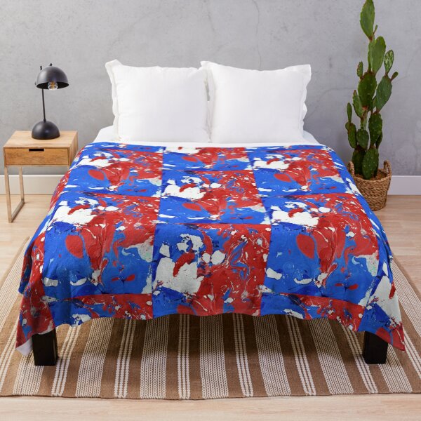 Item preview, Marbling Red and Blue designed and sold by Nicola Boden.