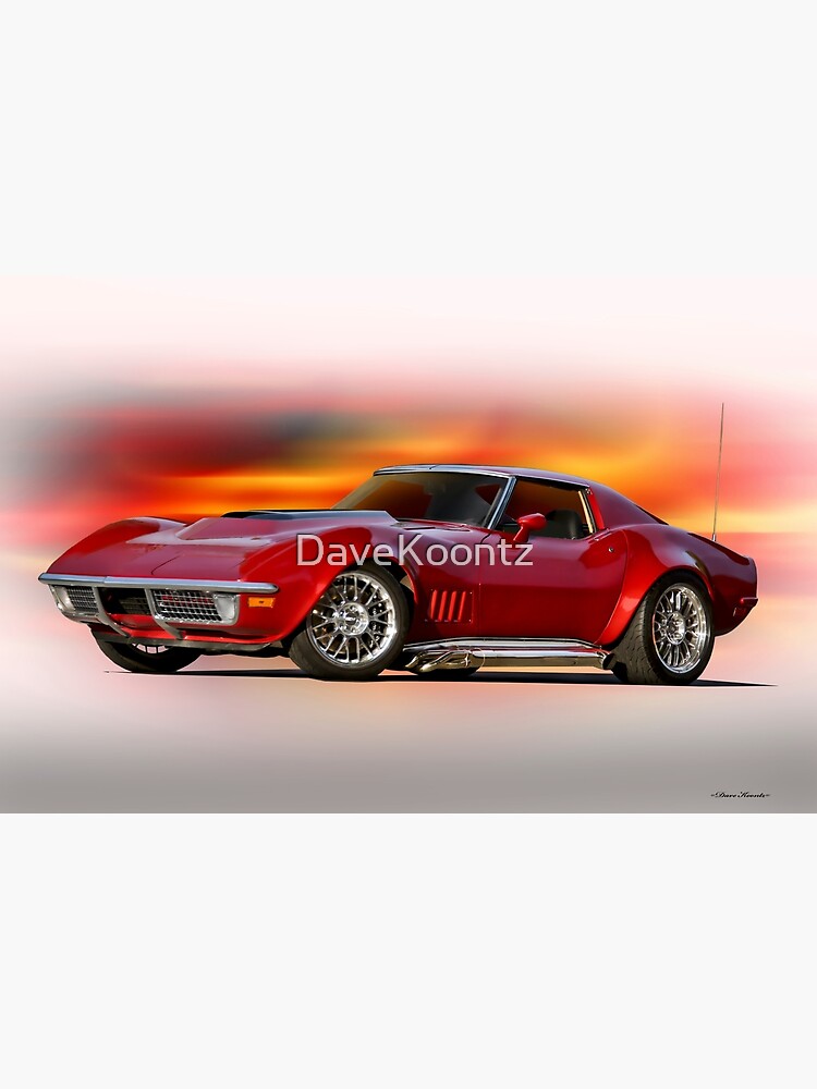 Disover 1968 Chevrolet C3 Corvette Stingray Premium Matte Vertical Poster