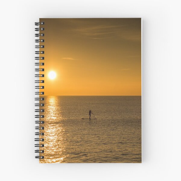 Item preview, Sunset Paddle boarder at Westward Ho  designed and sold by twymanphoto.