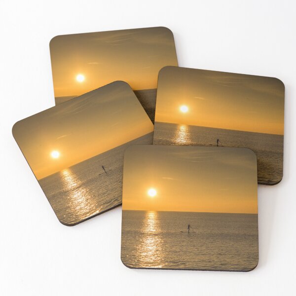 Item preview, Sunset Paddle boarder at Westward Ho  designed and sold by twymanphoto.