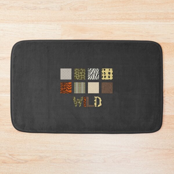 Item preview, Wild Animal Print Blocks with Text designed and sold by LochNestFarm.