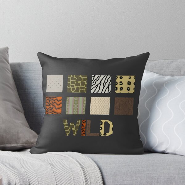 Item preview, Wild Animal Print Blocks with Text designed and sold by LochNestFarm.
