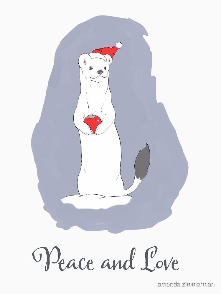 Christmas Weasel by salamandaz