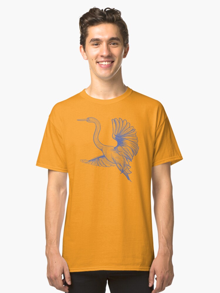 Alternate view of Egret flight Classic T-Shirt