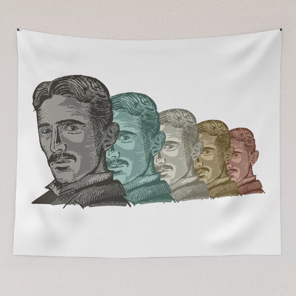 Item preview, Nikola Tesla Retro designed and sold by Fruitsome.