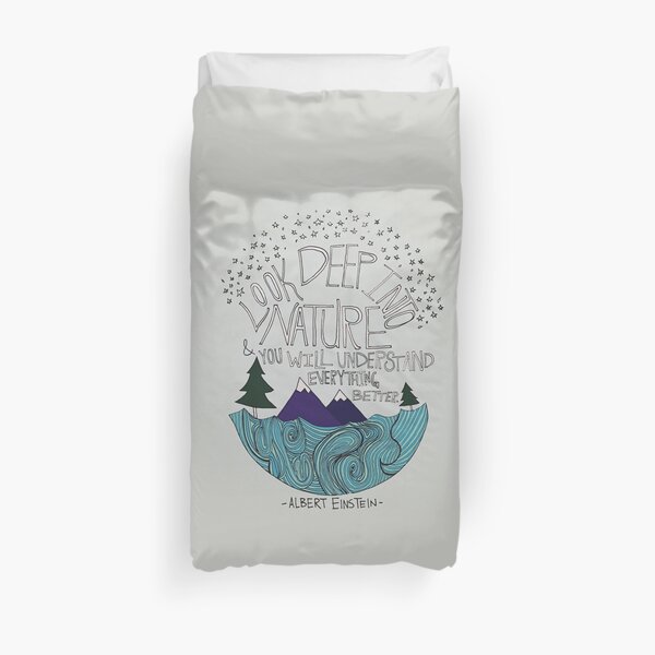 Einstein: Nature Duvet Cover