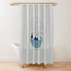 Einstein: Nature Shower Curtain