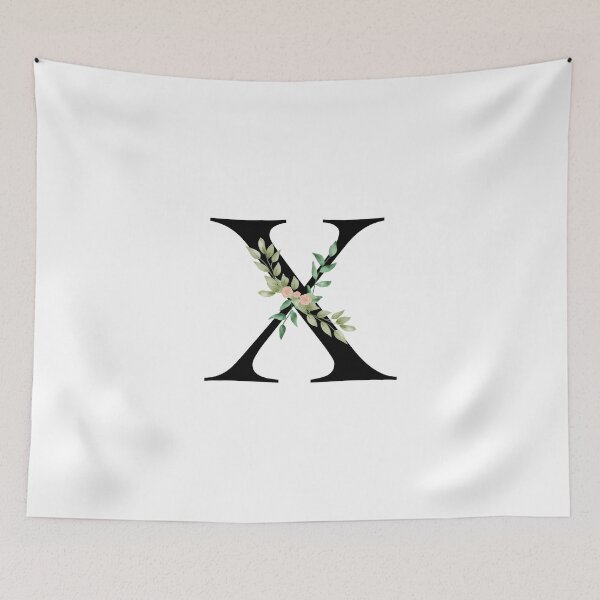 Item preview, Botanical letter X designed and sold by EllilaDesigns.