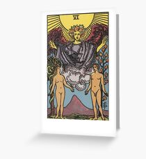 Tarot Card - The Lovers Greeting Card