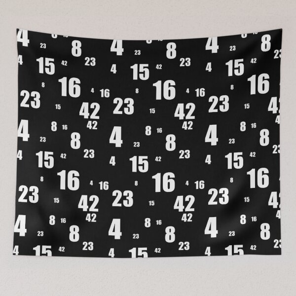 Item preview, Lost Numbers: 4 8 15 16 23 42 (Black) designed and sold by quoteedesigns.