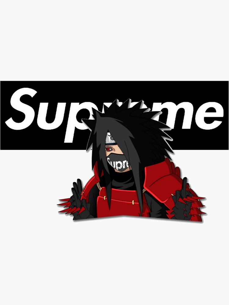 "Supreme madara dreamz" Sticker by O0king23 | Redbubble