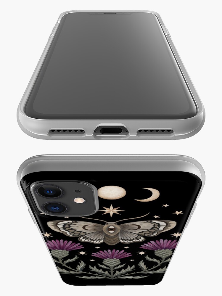 Alternate view of Thistle and moth iPhone Case & Cover