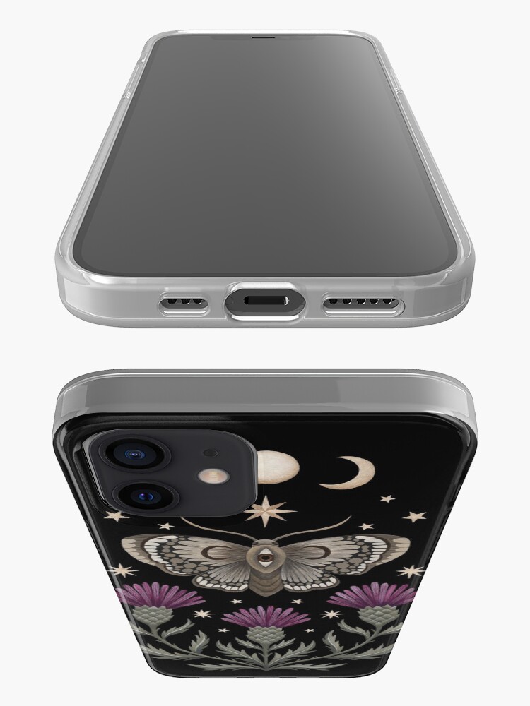 Alternate view of Thistle and moth iPhone Case & Cover