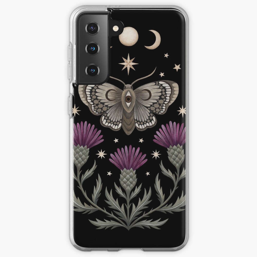 Thistle and moth Case & Skin for Samsung Galaxy