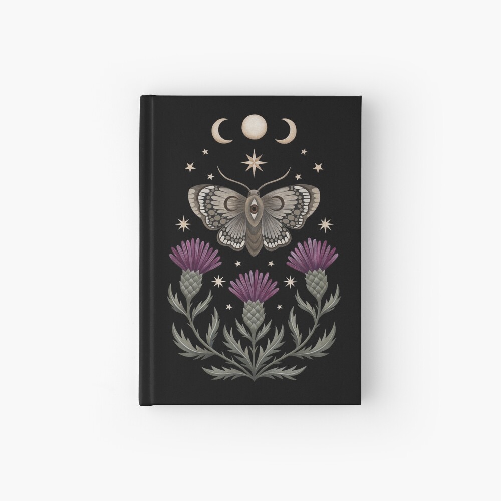 Thistle and moth Hardcover Journal