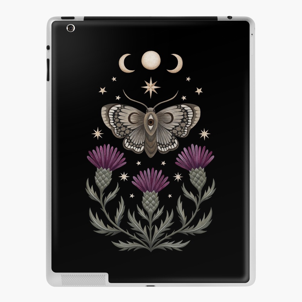 Thistle and moth iPad Case & Skin