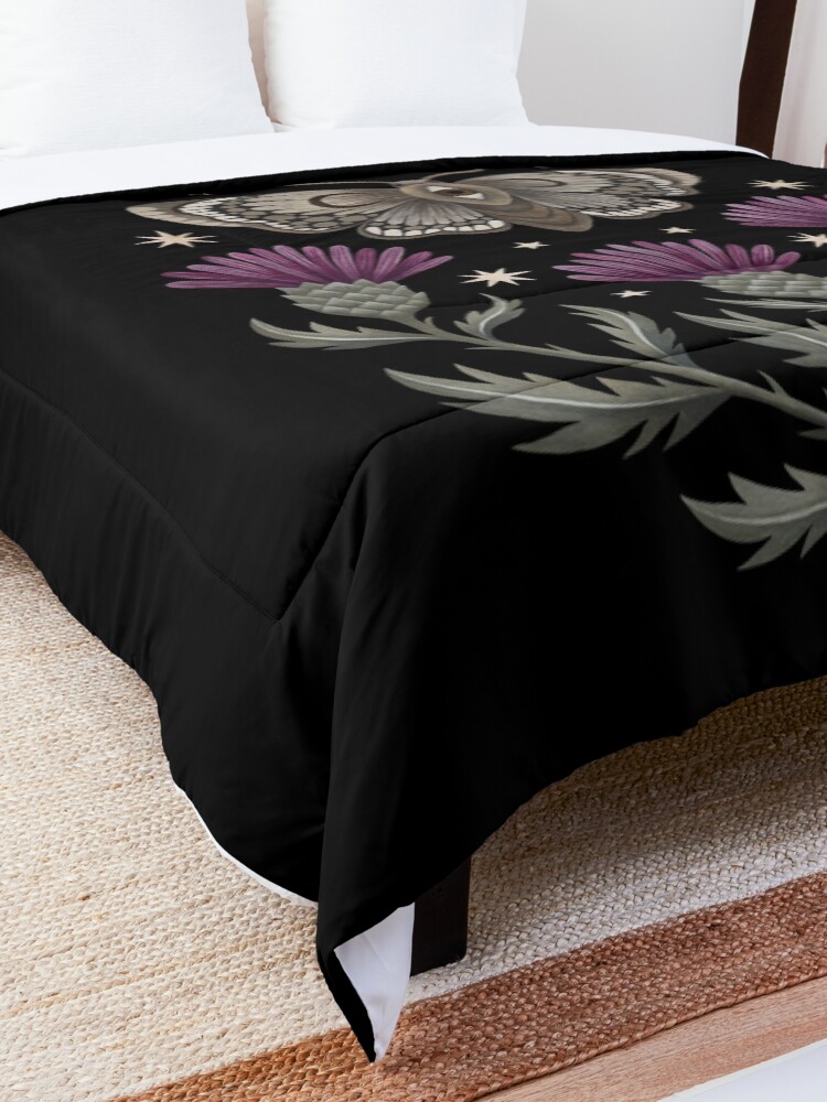 Alternate view of Thistle and moth Comforter