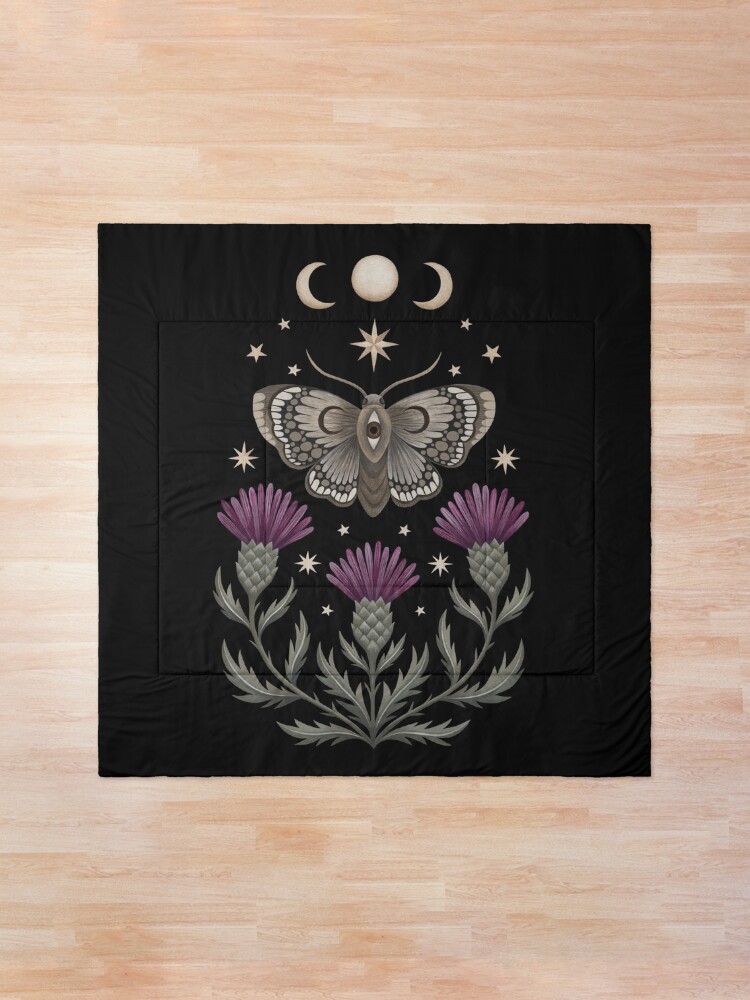 Alternate view of Thistle and moth Comforter