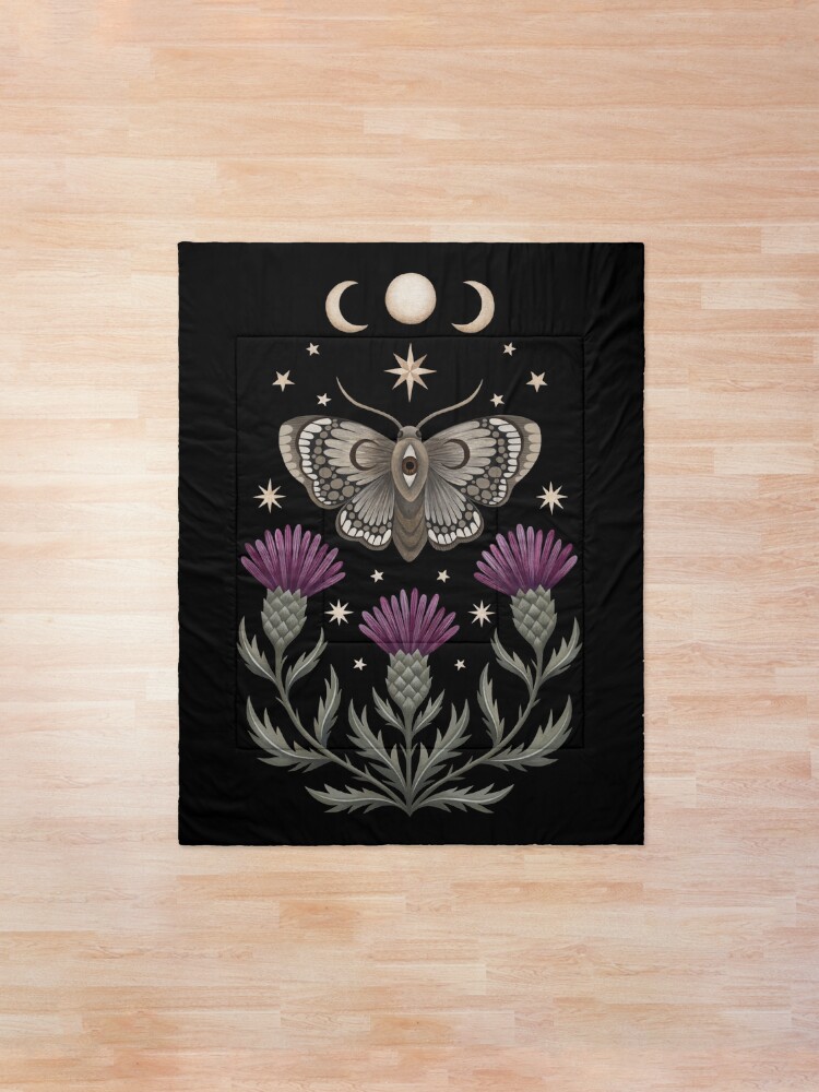 Alternate view of Thistle and moth Comforter