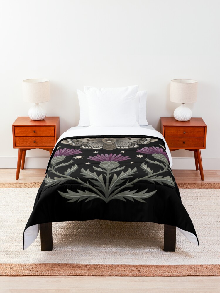 Alternate view of Thistle and moth Comforter